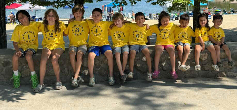 The Rondeau family at Point Sebago